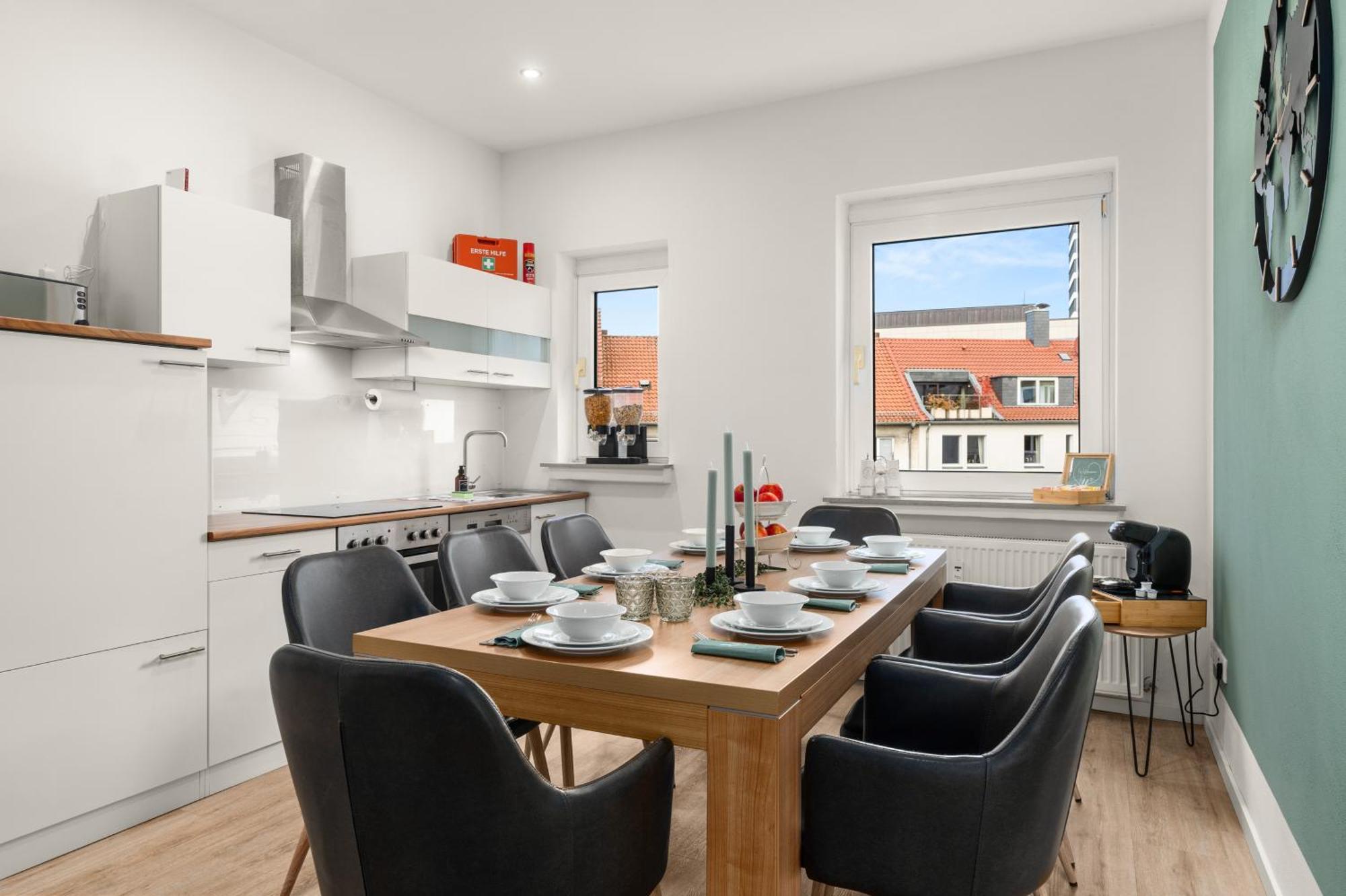 Homely-Apartment Manhattanart, Zentral, Parkplatz, Billard,Ps4, Dart, Balkon 빌레펠트 외부 사진